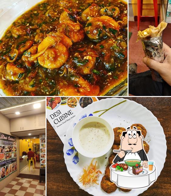 Hot and sour soup at Desi cuisine
