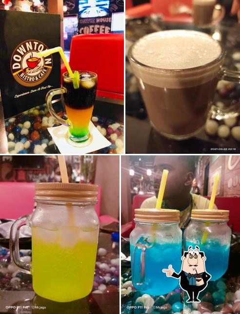 Enjoy a drink at Downtown Bistro & Cafe