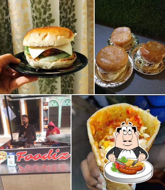 Food at Foodiz veg kabab roll