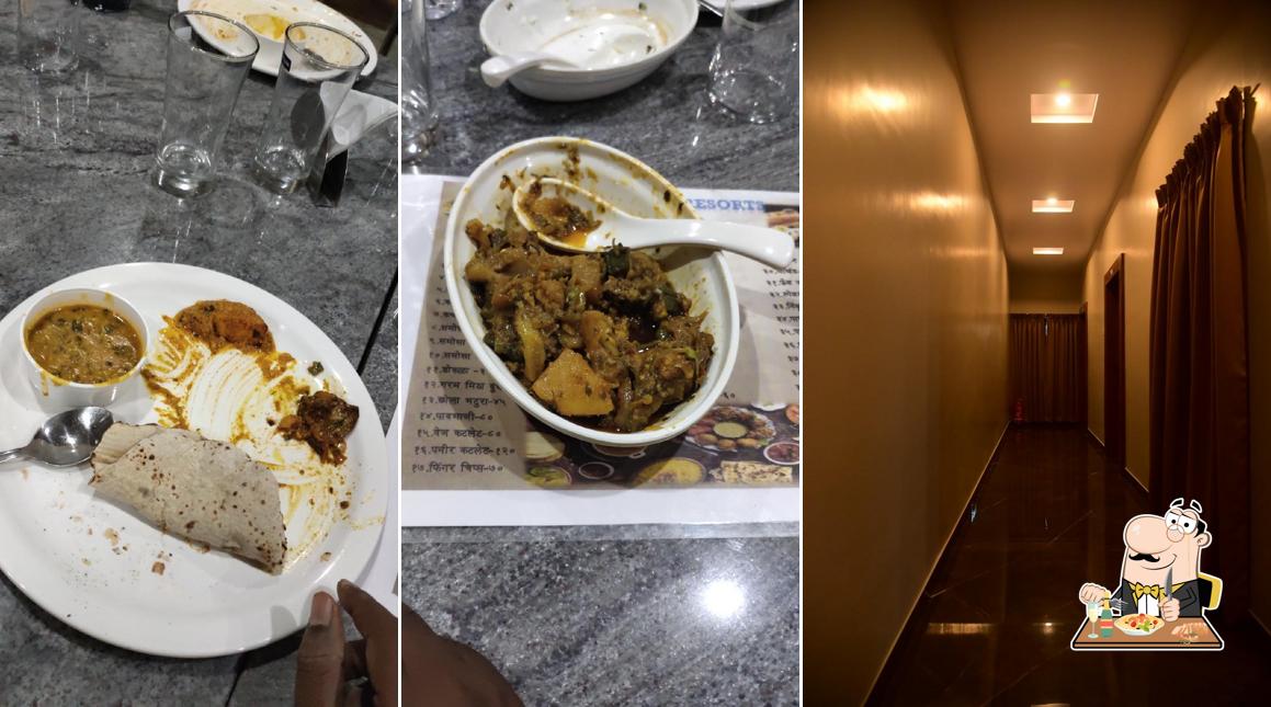 Food at Gunj hotel and resort