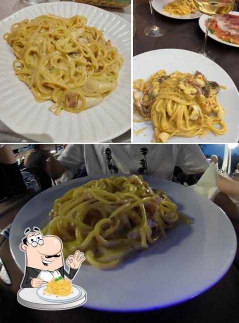 Spaghetti alla carbonara al Laghi della Tranquillità