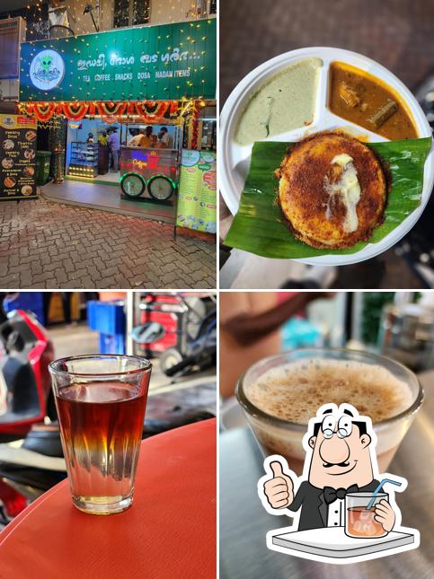 Take a look at the picture displaying drink and food at Parakkum Thalika