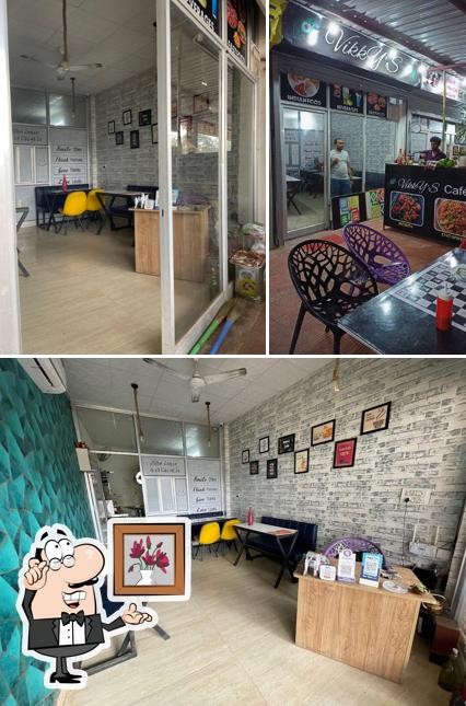 The interior of Vikky's cafe