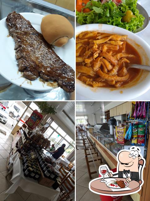 Experimente refeições de carne no Restaurante Beija Flor
