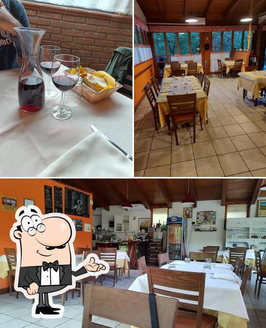 Tra le varie cose da Ristorante Parco del Rio Sparto si possono trovare la interni e bevanda