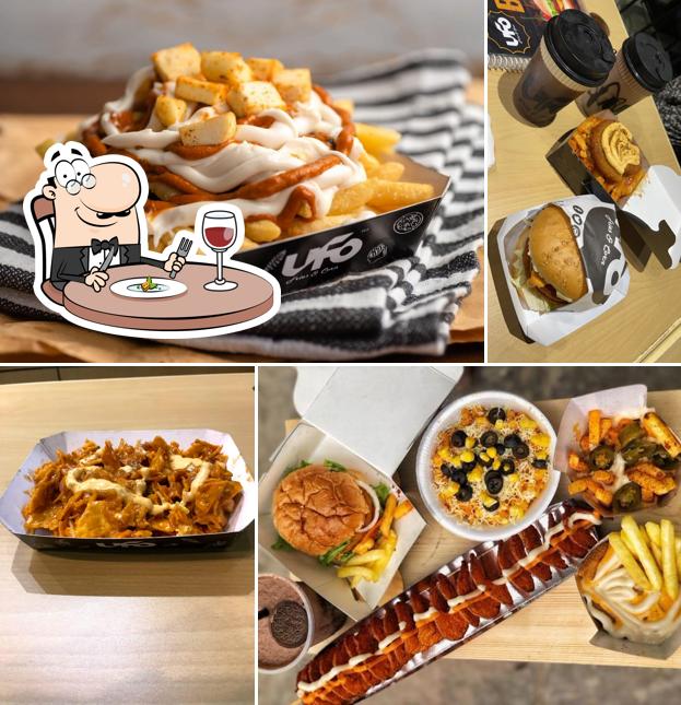 Food at UFO Fries & Corn