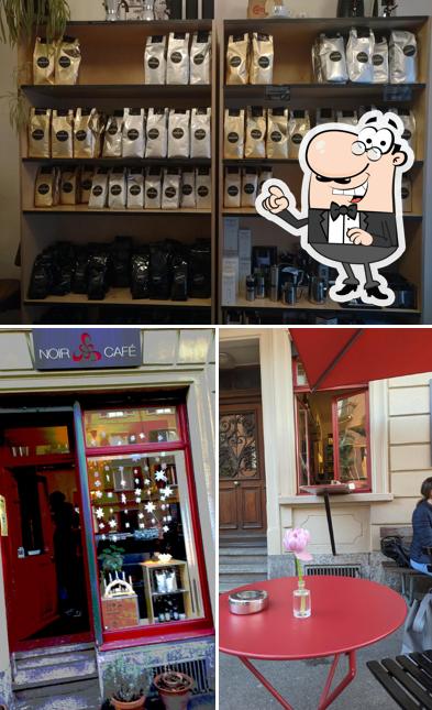 Dai un'occhiata agli interni di Café Noir