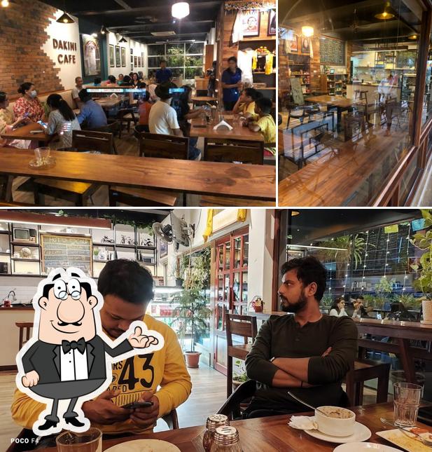 Take a seat at one of the tables at Dakini Cafe