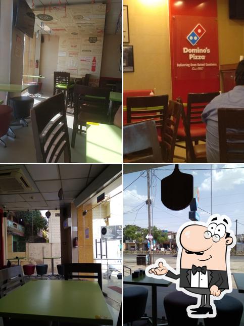 The interior of Domino's Pizza Urahat, Rewa