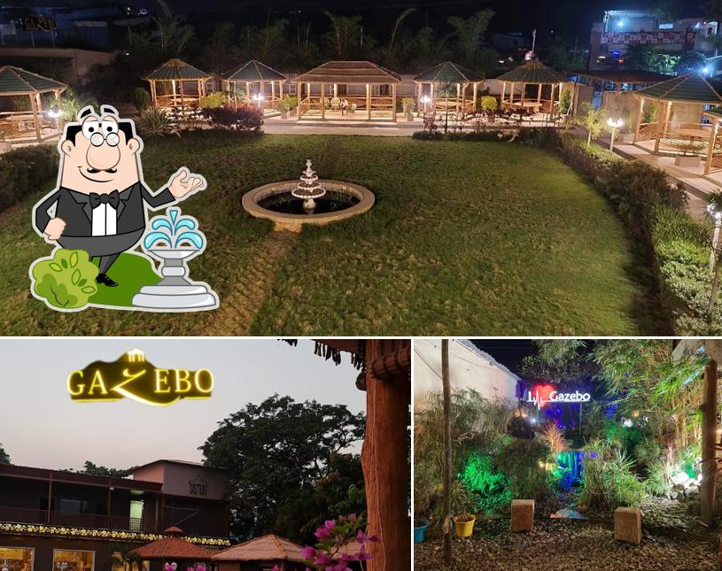 The outside area is an important feature of Gazebo Dhaba & Family Restaurant