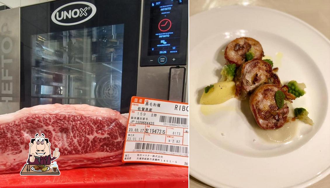Pasti a base di carne vengono serviti a La Cantinetta