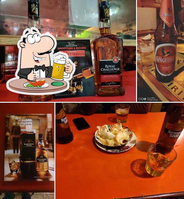 Order a glass of light or dark beer