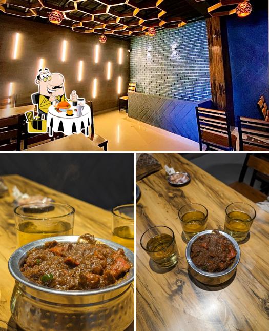 Check out the image depicting food and interior at Raju chicken