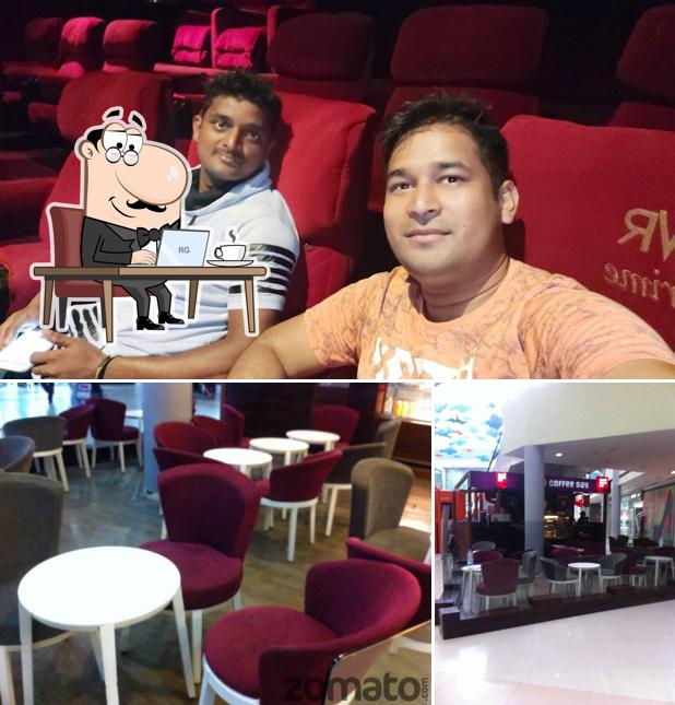 The interior of Café Coffee Day