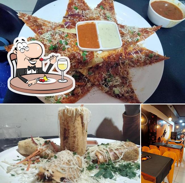 The restaurant's food and beverage