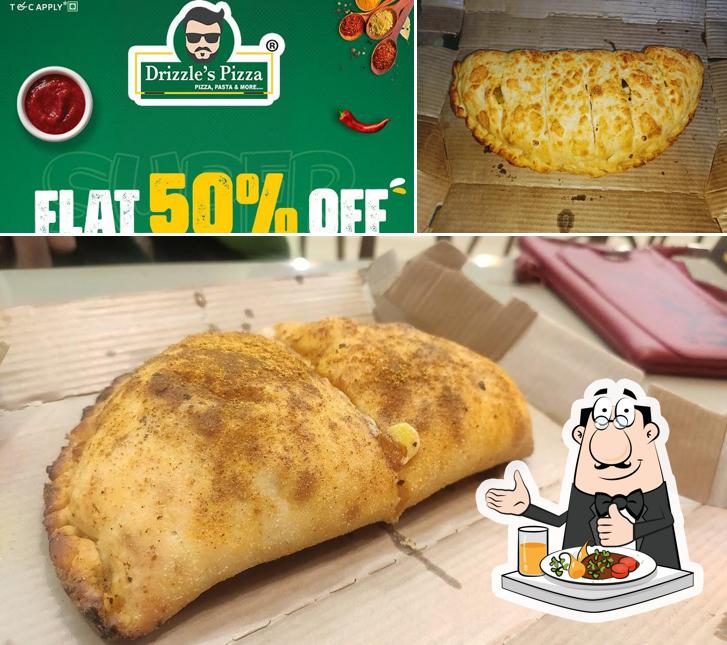 Meals at Drizzle’s pizza