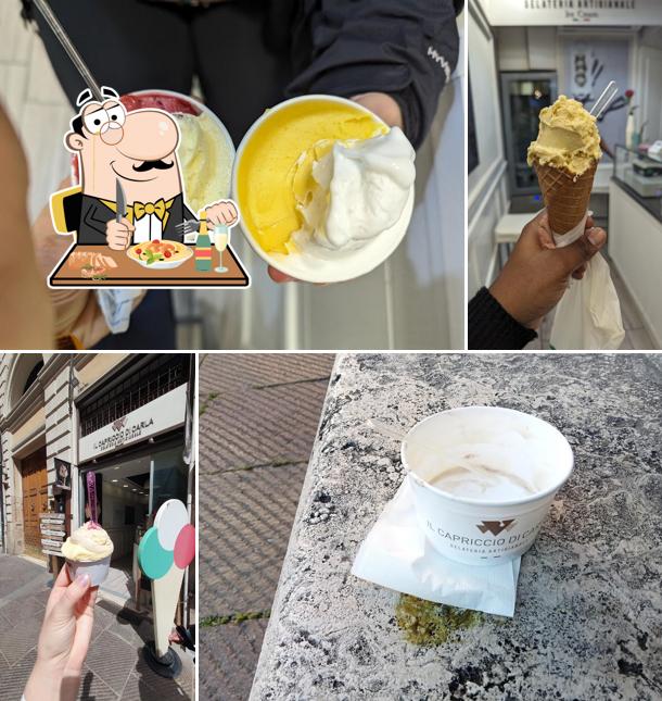 Cibo al Gelateria Artigianale Il Capriccio di Carla Roma Monti