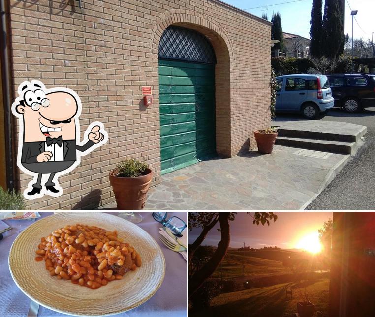 Questa è la foto che presenta la esterno e cibo di La Gozzetta