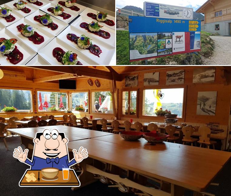 Platti al Restaurant Bärghuus Riggisalp