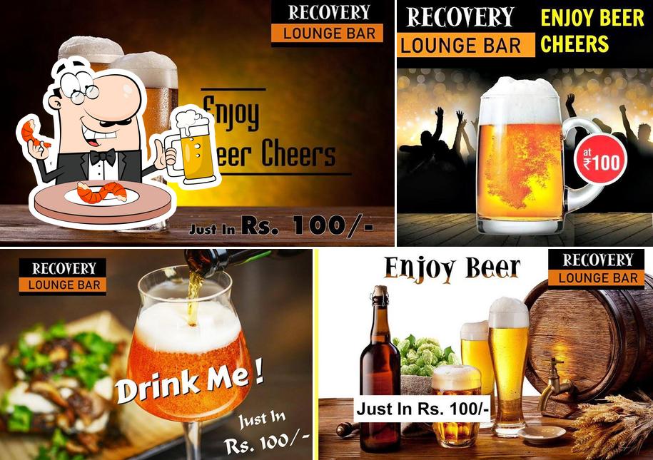 Recovery Lounge serves a variety of beers