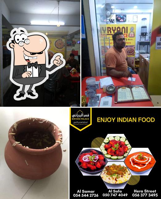 The interior of BIRYANI PALACE