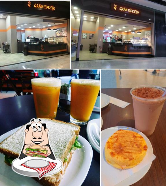 Peça um sanduíche no Grão Espresso
