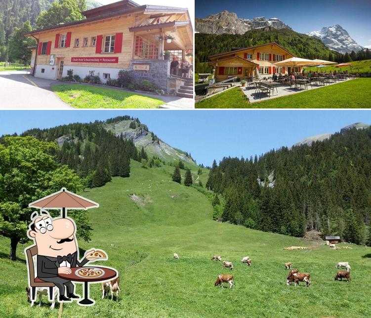 L'area esterna è una caratteristica importante di Chalet-Hotel Schwarzwaldalp