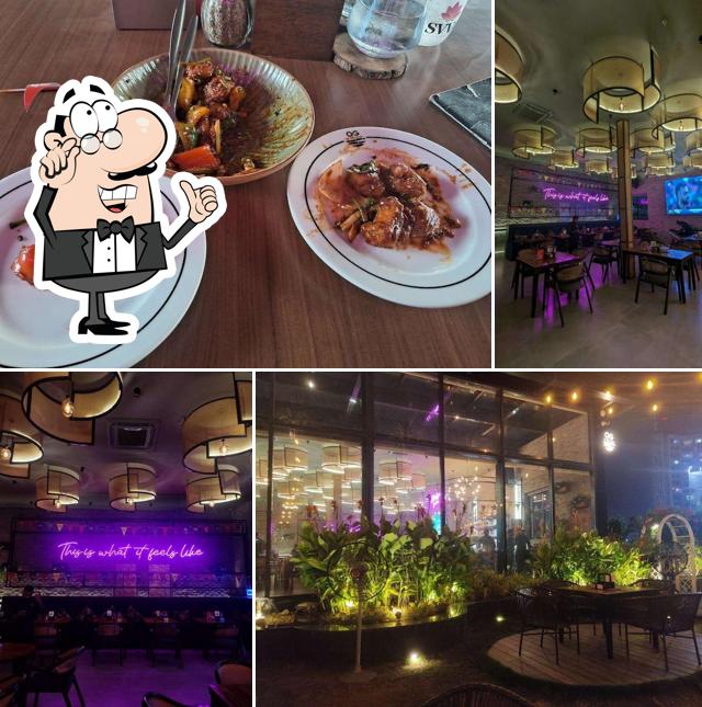 The interior of OG by the lake
