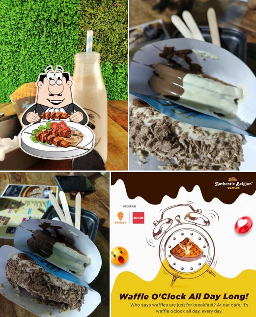 Meals at Authentic Belgian waffles
