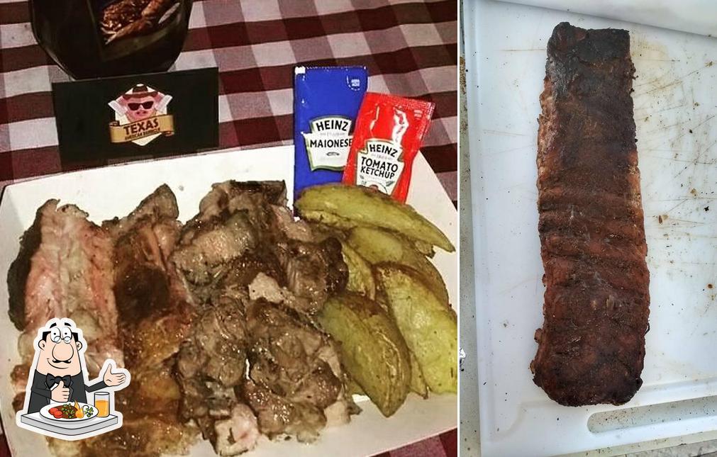 Comida em Texas American Barbecue Contagem MG