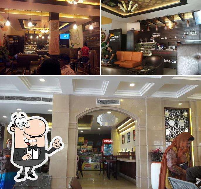 Take a seat at one of the tables at The Chocolate Room