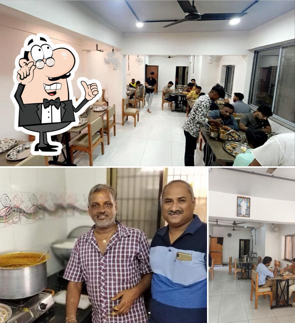 Take a seat at one of the tables at Tulsi Dining Hall