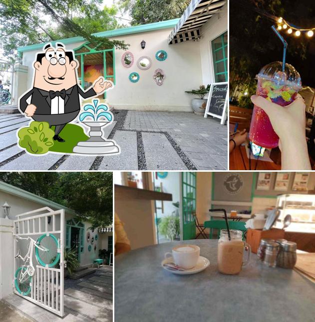The outside area is an important feature of Humming Bird Cafe