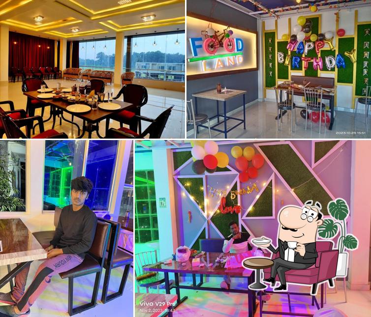 The interior of Food Land Café & Restaurant
