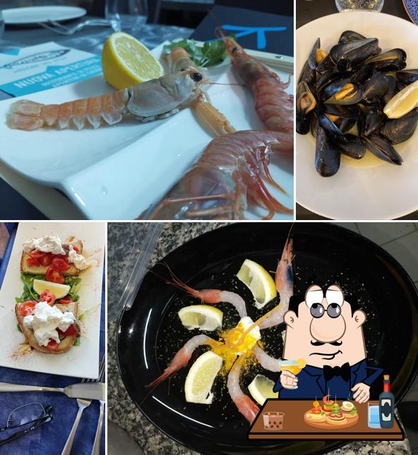 Bruschette al ristorantino di pesce kruddogo