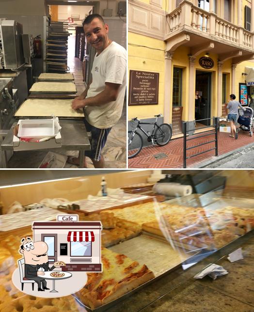 Questa è la immagine che presenta la esterno e pizza di Panificio Raso