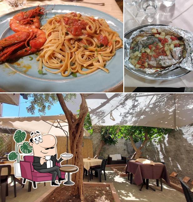Gli interni di Trattoria Romano