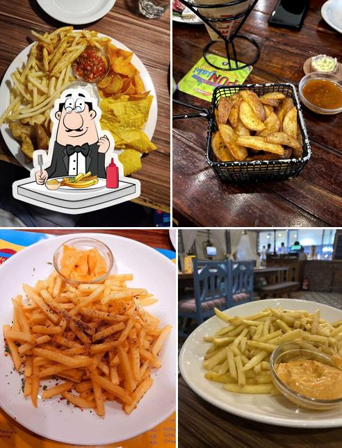 Order fries at Cafe Delhi Heights