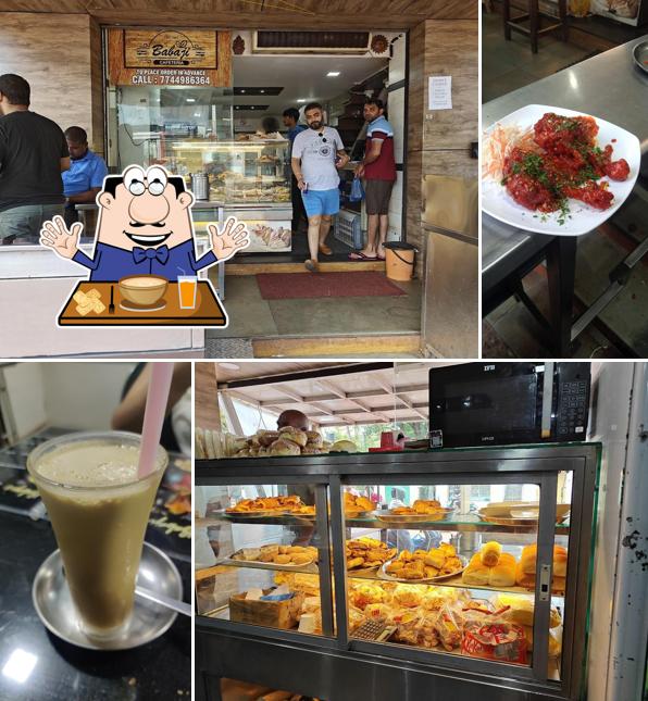 Food at Babaji Cold Drinks