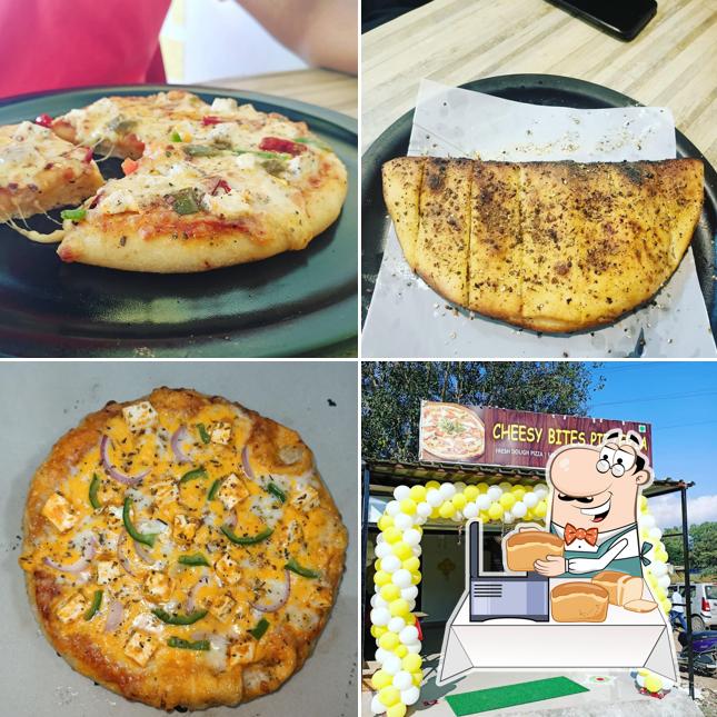 Garlic bread at Cheezy Bites Pizza