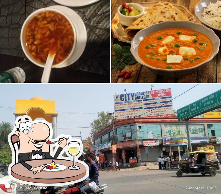Food at Flavour Restaurant