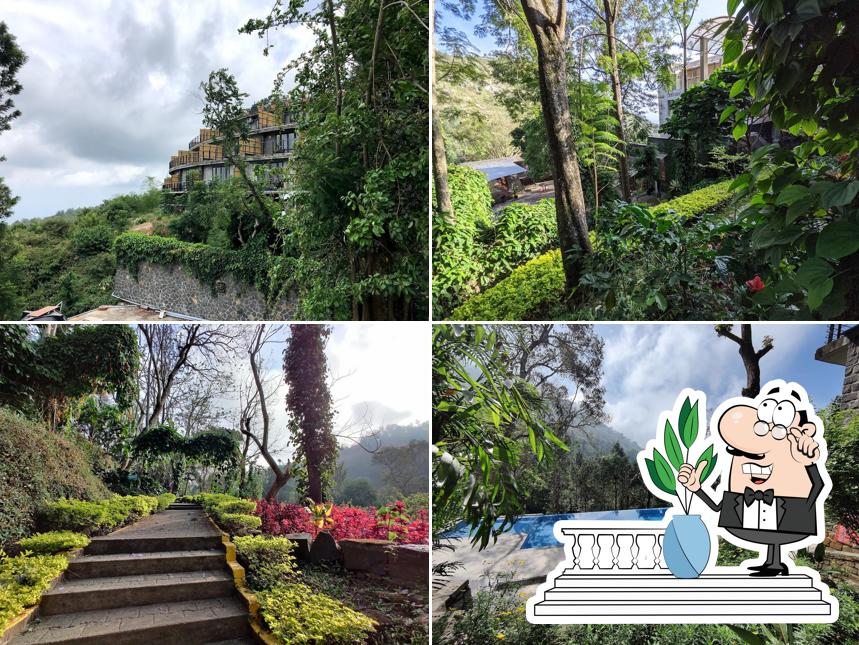 Enjoy the view at the outside area of Great Trails Yercaud by GRT Hotels