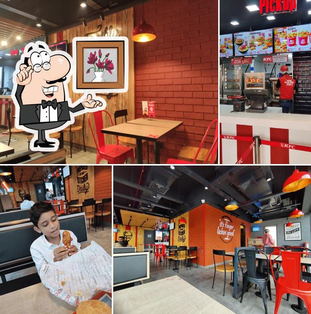 The interior of KFC