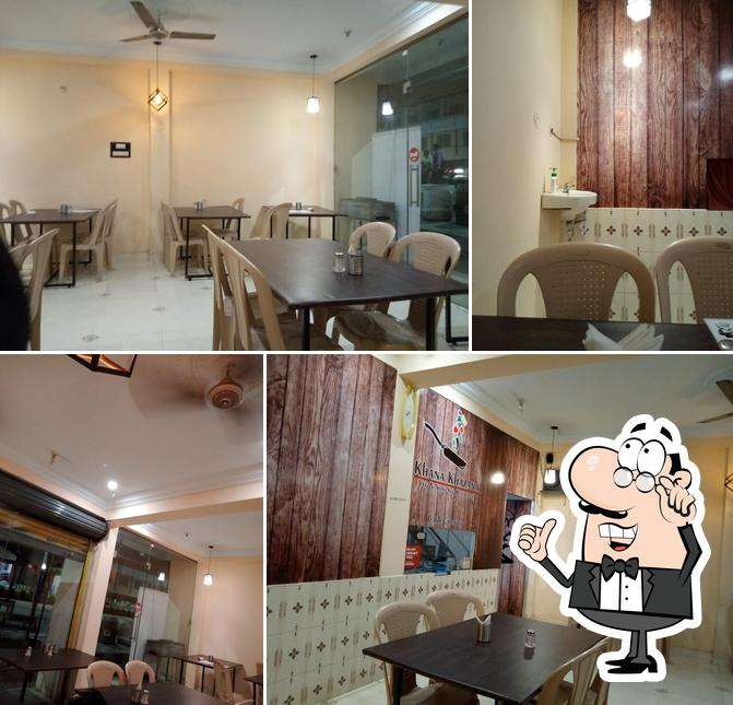 The interior of Khana Khazana Restaurant