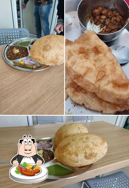 Chole bhature at Nagpal Chole Bhature, Crossings Republik