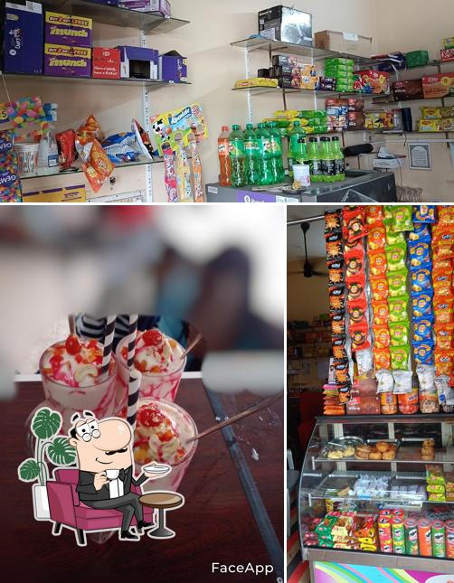 This is the image depicting interior and food at ANJAS BAKERY