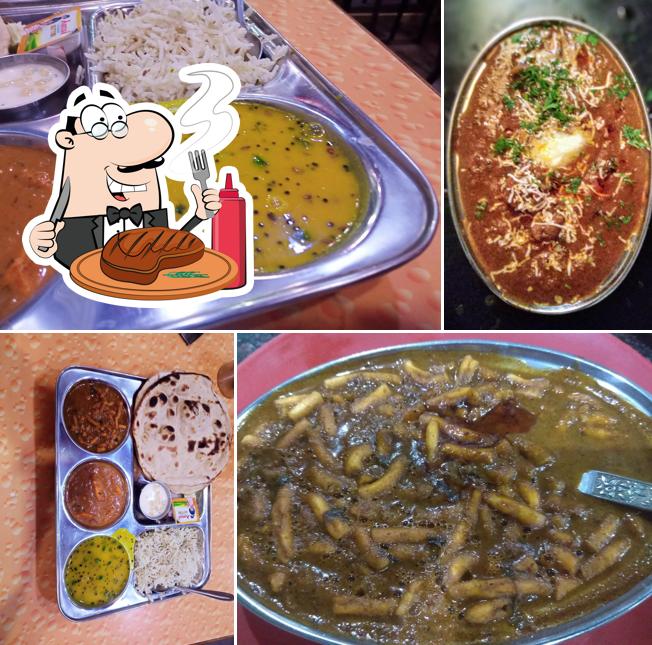 Pick meat meals at Aaswad Pure Veg