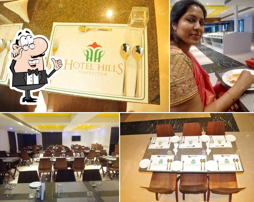 The interior of HOTEL HILLS TIRUPATTUR