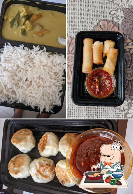 Chicken curry at Qmono Express