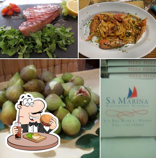 Prenditi un hamburger a Ristorante Pizzeria Sa Marina